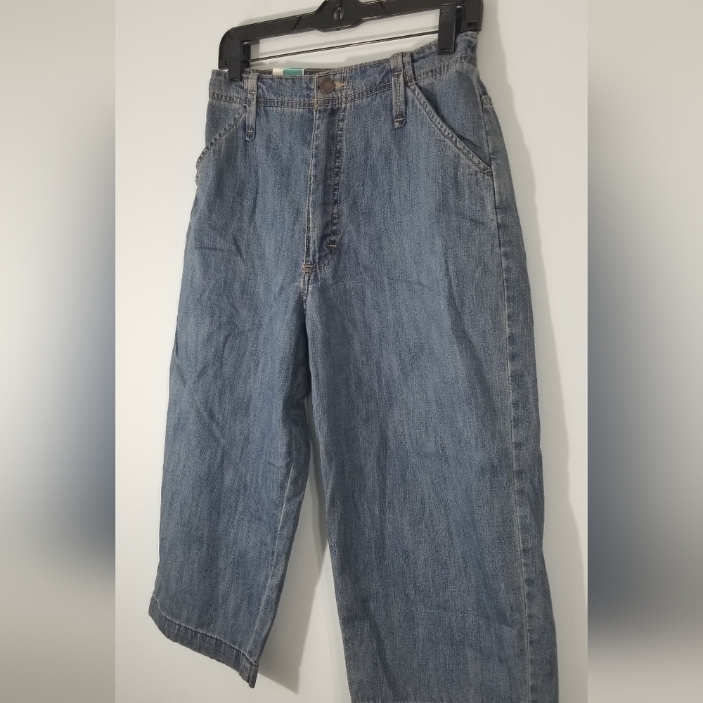 Lee Capri Jean Pants NWT. Light Stone. Size 10 Petite. Side Elastic Retail: $40. - Picture 2 of 9